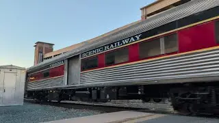 Buckingham Branch passenger equipment move in Charlottesville Virginia