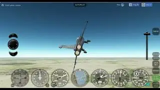 GeoFS fighter jet crash landing
