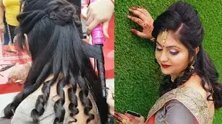 easy & beautiful party hairstyle step by step for beginners/सीखें पार्लर जैसा party hairstyle घर पर