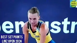 DAYANA YASKREMSKA/ERIKA ANDREEVA/BEST SET POINTS HIGHLIGHTS/LINZ OPEN 2024