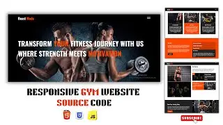 How to Create a Responsive Modern Gym Website Using Html CSS JavaScript Beginners to Advanced