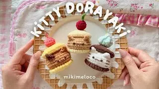 Kitty Dorayaki Crochet Plushie 🐱 | Easy Amigurumi Tutorial (Beginner Friendly)