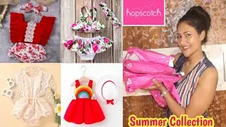 Hopscotch Haul for Baby Girl | Summer Photoshoot Dresses | Baby Try-on Haul |