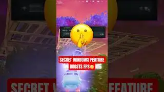 THIS Secret Windows Feature Boosts FPS in Fortnite!😳 #fortnite