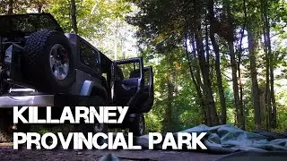 SOLO JEEP CAMPING [Cold one night in Killarney Provincial Park] - VLOG-02
