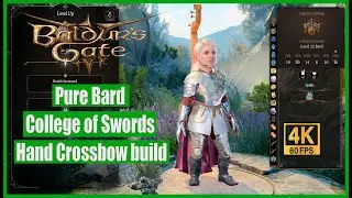 Baldur's Gate 3 Pure Bard College of Swords Hand Crossbow build