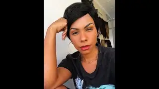 Peruca Curta Pixie Cabelo Humano Fiona