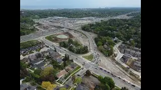 Ontario Interchanges: Queen Elizabeth Way (QEW) at Dixie Road. Mississauga | DJI Mini 2