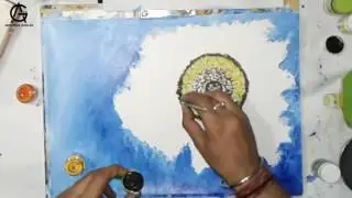 PAINTING TUTORIAL Acrylic for Beginners ||  GahujaArts || 2K17