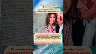 Isabel Preysler publica las cartas m&aacute;s &iacute;ntimas de Mario Vargas Llosa 💌 y su ruptura final