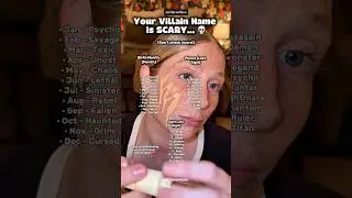 Your Villain Name is SCARY...💀 #villain #scary #makeup #skincare #tips #name #beauty #facts #shorts