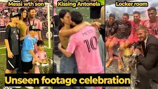 Messi family’s emotional celebration after winning the 2025 MLS Cup trophy