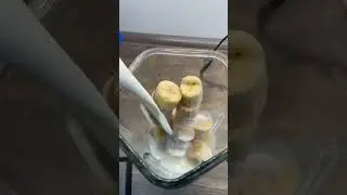 Bananen Milchshake 🍌🥛🥶 #shorts #cooking