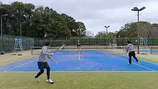 【ソフトテニス】試合⑤ 松崎・村上vs原田・平井 in 宗像ユリックス(2025/12/29)🎾   