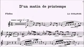 ABRSM Violin 2024-2027 Grade 8 C1 Boulanger D'un Matin de Printemps Sheet Music