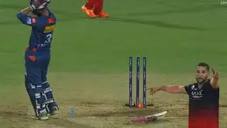Ayush badoni unfortunate hit wicket lucknow vs rcb