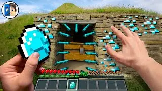 Minecraft in Real Life POV - UNDERGROUND DIAMOND BASE
