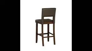 Linon Vega Espresso Brown 30 Inch Bar Stool - The Classy Home