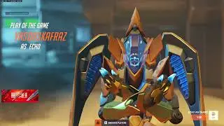 WHAT TOP 500 ECHO LOOKS LIKE - SUREFOUR INSANE ECHO + TRACER + CASSIDY GAMEPLAY OVERWATCH 2 SEASON 4