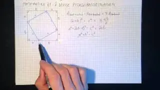 Matematikk R1: Å bevise pytagorassetningen