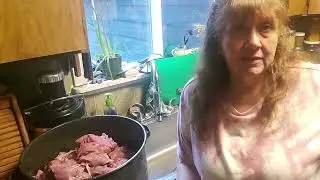 Part 2  Processing the deer for my dogs.