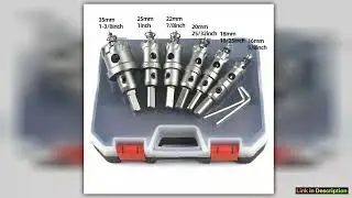 8pcs 1635mm Drilling Crown For Stainless Steel TCT Hole Saw Set Tungsten Carbide Tipped Drill Bits
