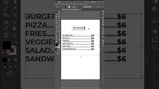 Perfect Menu Price List with Dotted Lines in Illustrator | Tab Leaders Tutorial #customtabs#tutorial