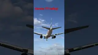 Real Emirates 777 landing!