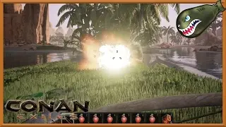 Conan Exiles | How to Make Dragon Powder & Explosive Jar Damage Values (Conan Exiles Tutorials)