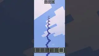 Blue concrete powder tower!! #minecraft #gaming
