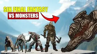 Sin (Final Fantasy X) vs Giant Monsters |3D Monsters Size Comparison 2025
