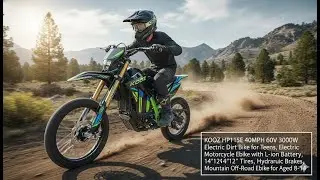 KOOZ HP115E Electric Dirt Bike Review | 40MPH 3000W Off-Road Ebike for Teens