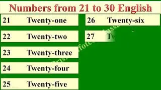 Counting Numbers from  21 To 30 with spelling | By #prism_infotech_hassan