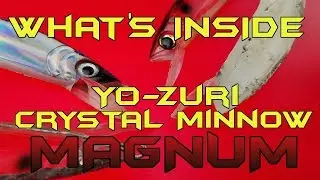 WHAT'S INSIDE:  Lure Autopsy and comparision:  New vs Old Yozuri Crystal minnow magnum