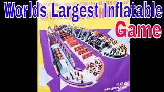 WORLDS LARGEST INFLATABLE OBSTACLE COURSE #vidcon #vidcon2018