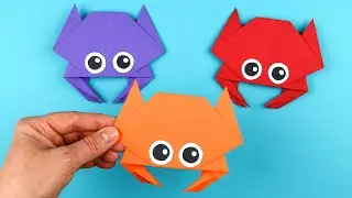 How to make paper crab tutorial | Easy origami cute crab