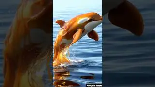 Sea Creatures + Candies (Shark, Dolphin, Blue whale, Orca) #shorts