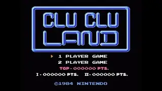Clu Clu Land - Start Up - Nintendo - NES - Famicom