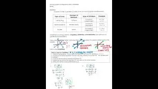 Day 1 - Solving Systems with 2 Variables Notes