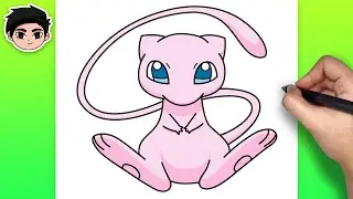 How to Draw Mew from Pokemon | Easy Step-by-Step