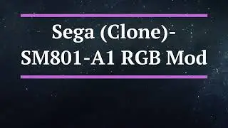Sega SM801-A1 RGB Mod