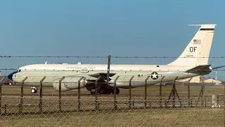 WC-135R &lsquo;Nuke Sniffer&rsquo; Takeoff at RAF Mildenhall