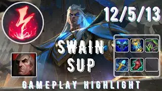 Cap 163 - LOL Swain Support vs Lux Gameplay Highlights Montage 2021 精華 斯溫 스웨인 スウェイン