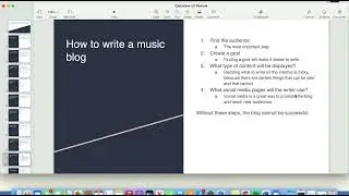 Lit Review: How to Create A Successful Music Blog