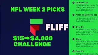 NFL WEEK 2 picks $15 into $4,000 ON FLIFF APP #fanduel #nba #moneytips #betting