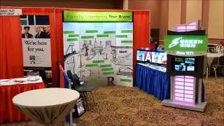 Green Signs Indiana Banking Convention Booth