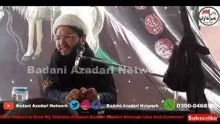 Allama Ansir Abbas jawadi,Muharam Majales 1443 Basti Zafar Hussain Badani Fateh Pur