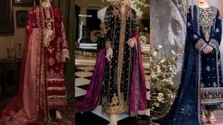 Velvet Dress Designs 2025 | Winter Dress Design | bridal velvet suit design | velvet kurti design |