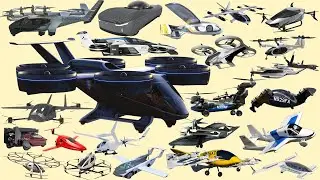 FLYCARS Type Name Sounds | XPENG, Aska, Electric flying taxi, eVTOL Aircraft - Vehicle Name English