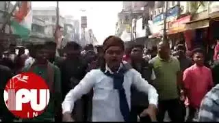 Congress's massive protest against unemployment Problems & Anarchy under Biplab Deb's Home Ministry